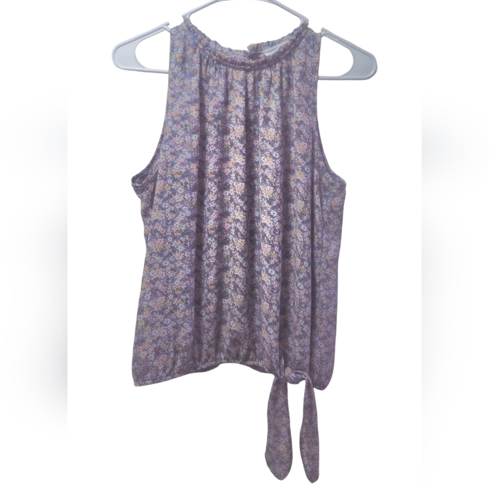 Sienna Sky Light Weight Sleeveless Floral Blouse